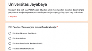 Survey Pembelajaran di Masa COVID 19 Universitas Jayabaya